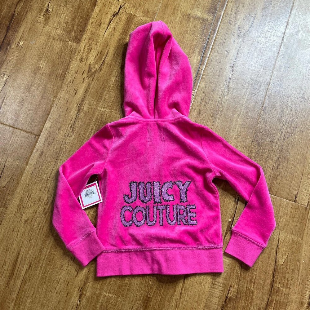 New‎ Juicy Couture Black Label Terry Robertson Jacket Shocking Pink Size 2/3